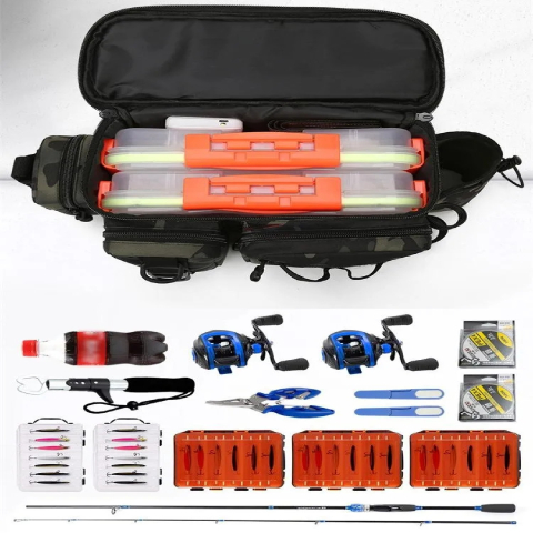 multifunctional fishing tackle bag for men  