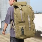 l canvas camping backpack for travel and hiking