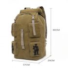 l canvas camping backpack for travel and hiking