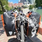 l fully waterproof bicycle pannier bag