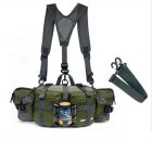 waterproof waist bag with double shoulder strap for outdoor activities