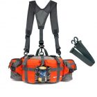 waterproof waist bag with double shoulder strap for outdoor activities