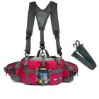 waterproof waist bag with double shoulder strap for outdoor activities